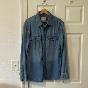Madewell Light Blue Denim Shirt